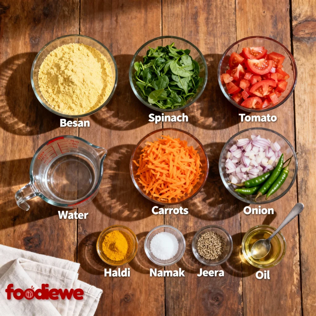 Besan-Chilla-Ingredients