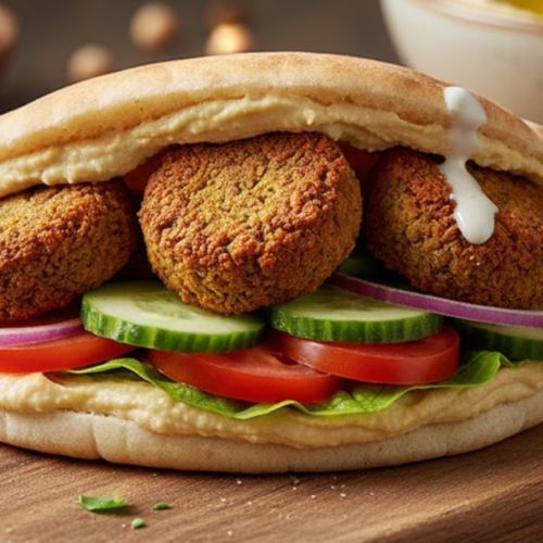 hummus-falafel-pita-sandwich-recipe