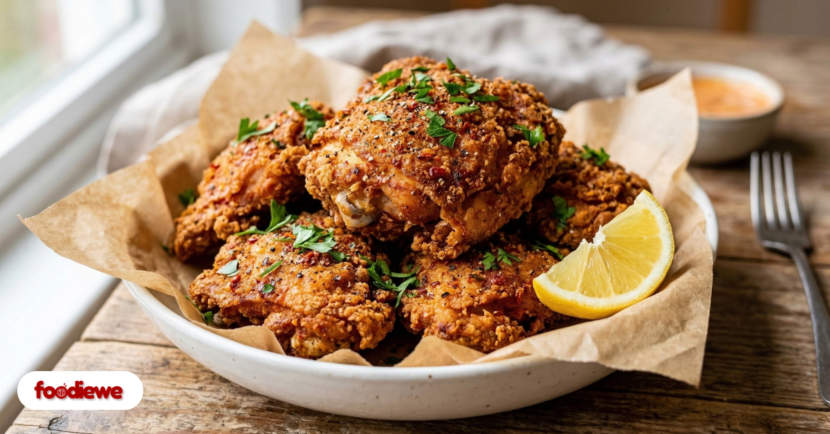 Fried Chicken Thighs Recipe-Foodiewe