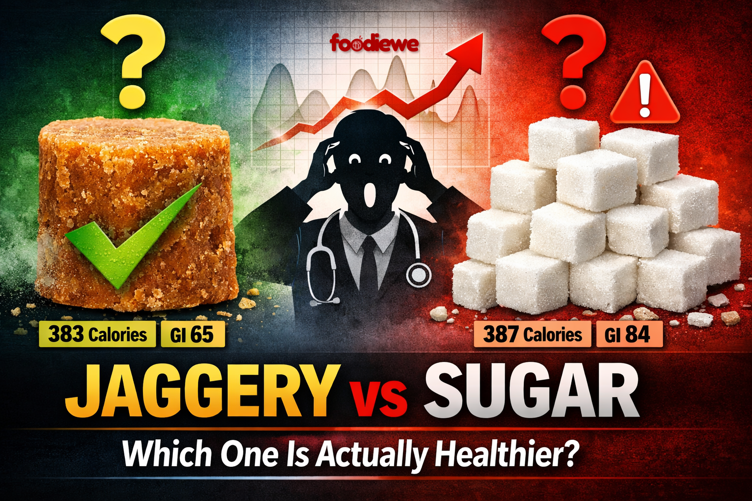Jaggery vs Sugar which one is actually healthier